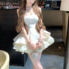 Women's Casual Versatile Layered Dress With A Large Bow Detail