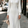Womens Solid-color Casual Versatile Dress