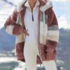Women's Fallwinter Loose-fitting Plush Multi-color Hooded Coat