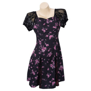 Halloween Floral Print Fashion Casual Dress