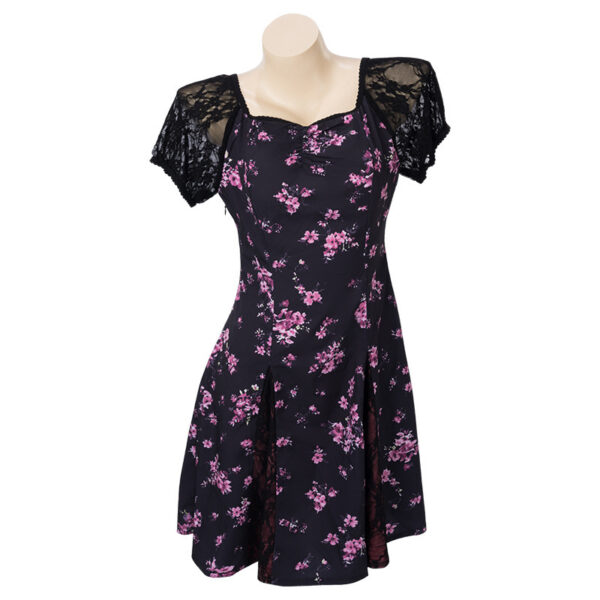 6412eb14-a699-4e20-b485-e8a22c552aad.jpg Halloween Floral Print Fashion Casual Dress