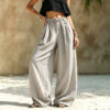 69091f47-298c-42b4-bbb4-1c265dce1cbb.jpg Fashionable Casual Loose-fitting Versatile Pants With Pockets And An Elastic Waistband