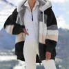 Women's Fallwinter Loose-fitting Plush Multi-color Hooded Coat