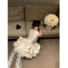 Women's Casual Versatile Layered Dress With A Large Bow Detail
