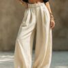 9ca99e08-9828-4336-aee5-a7919cbc21cb.jpg Fashionable Casual Loose-fitting Versatile Pants With Pockets And An Elastic Waistband