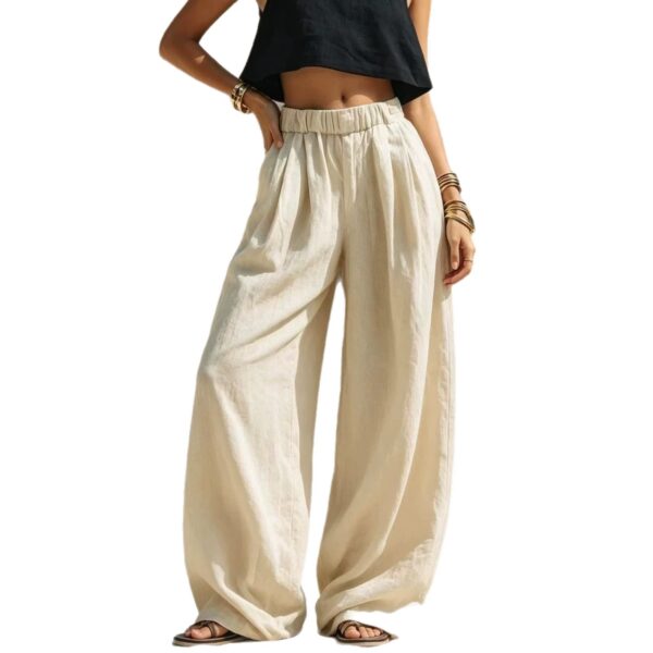 b43883ff-e255-455b-ad76-cbb567c9285e.jpg Fashionable Casual Loose-fitting Versatile Pants With Pockets And An Elastic Waistband