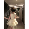 Women's Casual Versatile Layered Dress With A Large Bow Detail