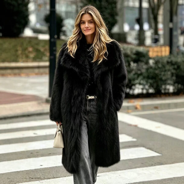 ce9b1b71-157d-4e81-99d0-51990dacdecc.jpg Fur Large Lapel Long Faux Fur Coat Long Stylish Faux Fox Fur Coat Mid-length Style