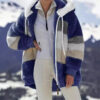 Women's Fallwinter Loose-fitting Plush Multi-color Hooded Coat