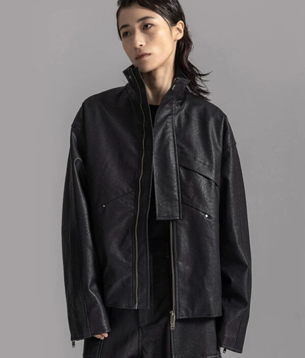 d700cf20-a685-430c-acdc-0d233e1fcbee.jpg New Mens Workwear Leather Jacket Trendy And Loose-fitting