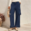 e4b0ea0e-c958-4b81-b767-908aa530b5f9.jpg Suede Fleece Tassel Loose-Fit Slimming Workwear Wide-Leg Pants For Women