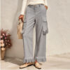 fe229fc0-2929-439a-ad43-19d0eae0798d.jpg Suede Fleece Tassel Loose-Fit Slimming Workwear Wide-Leg Pants For Women